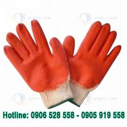 GĂNG TAY LEN PHỦ CAO SU