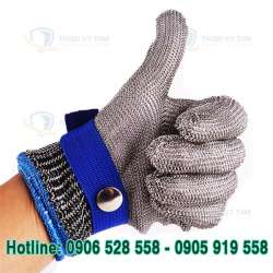 GĂNG TAY CHỐNG CẮT SỢI THÉP, LOẠI NGẮN 22 CM